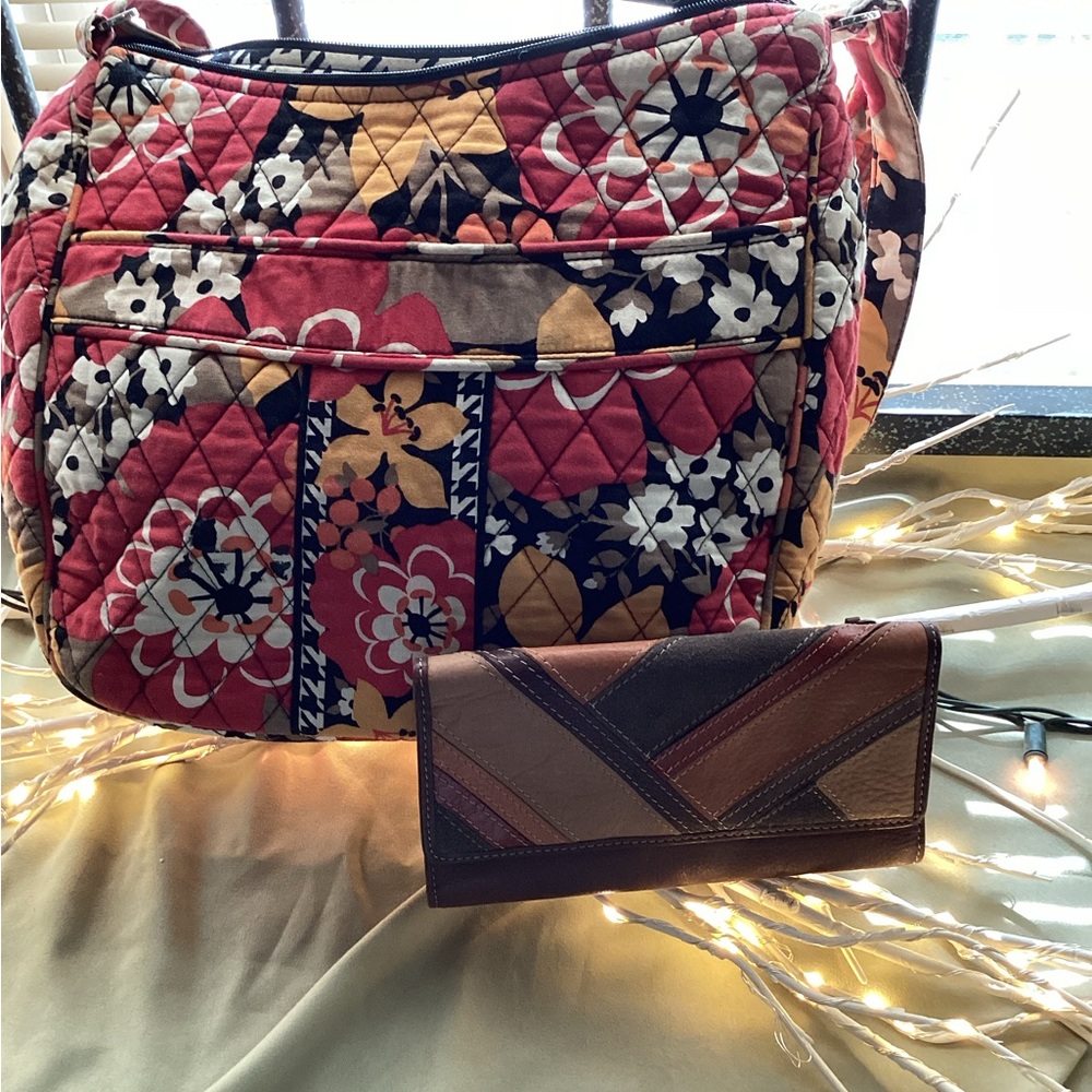 Vintage Vera Bradley BITTERSWEET CROSSBODY. (Wallet sold separately) - Picture 2 of 12